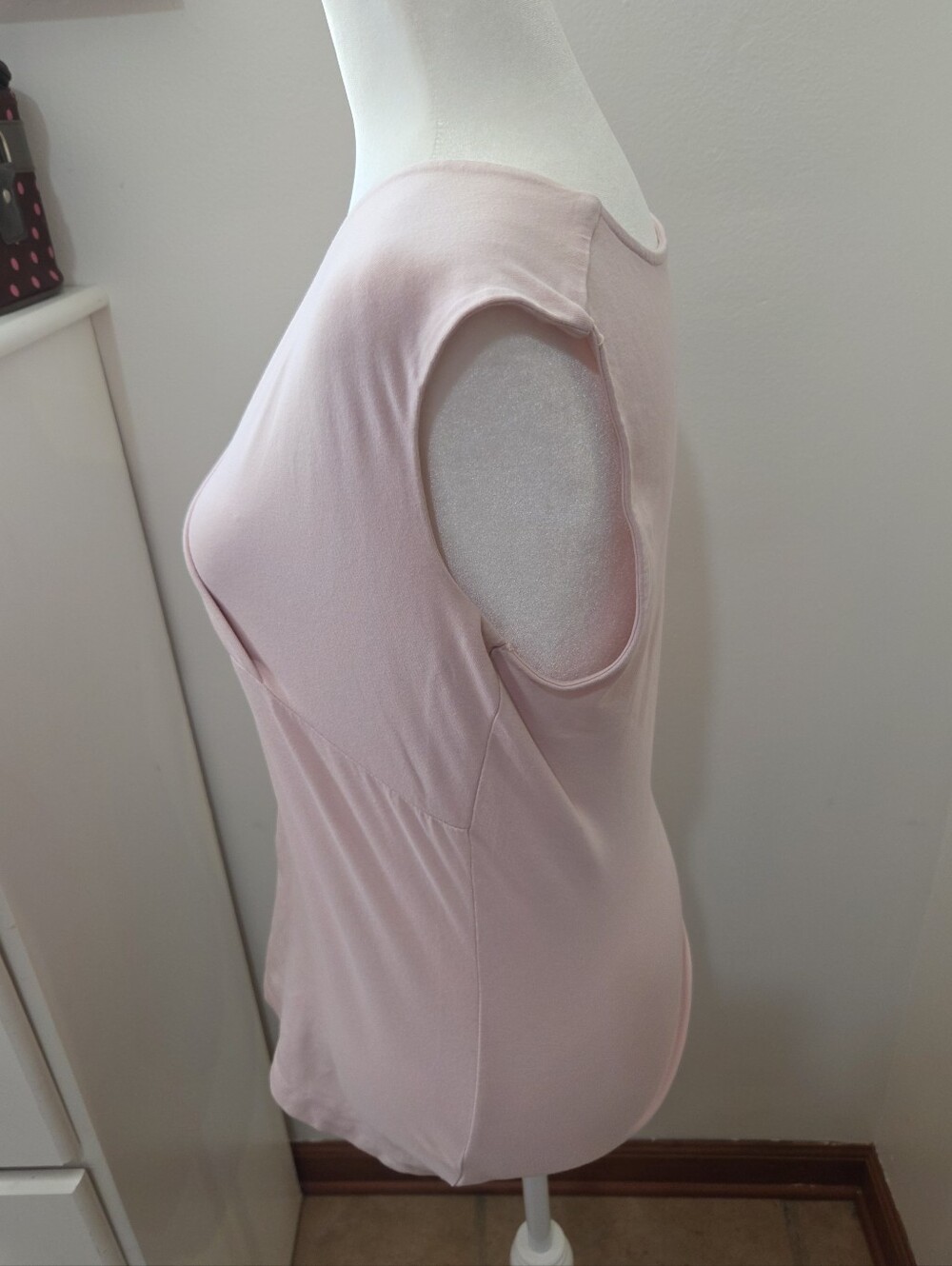 Croft & Barrow Pink Casual V Neck Pullover Babydoll Blouse Medium - Picture 2 of 8